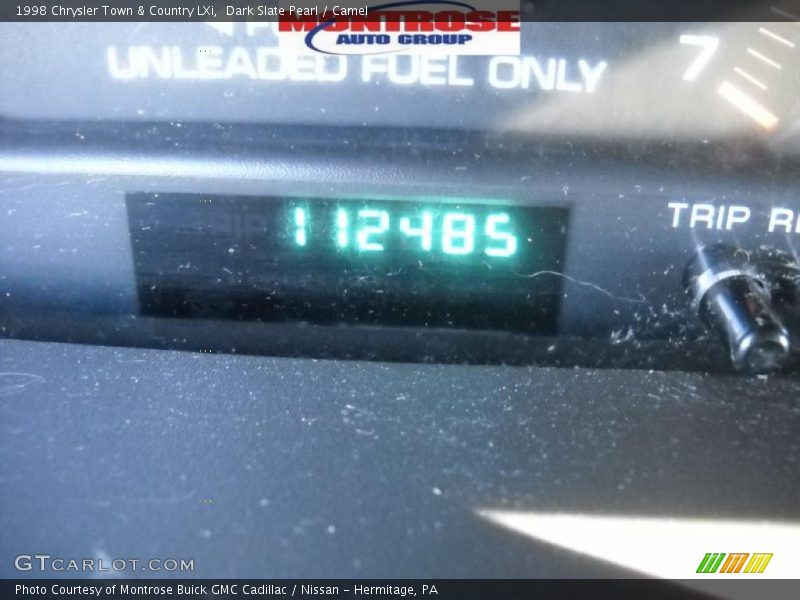 Dark Slate Pearl / Camel 1998 Chrysler Town & Country LXi