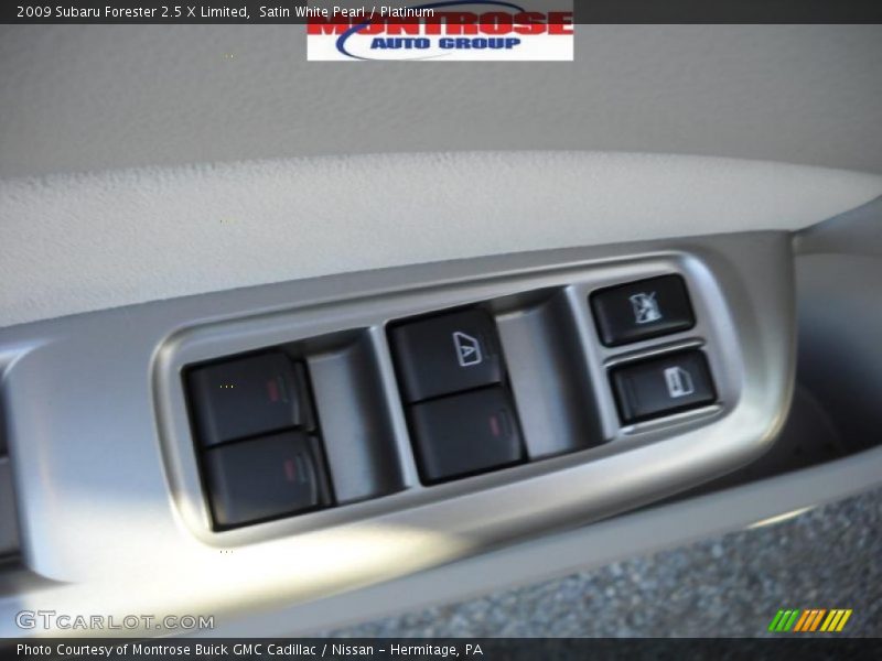 Satin White Pearl / Platinum 2009 Subaru Forester 2.5 X Limited