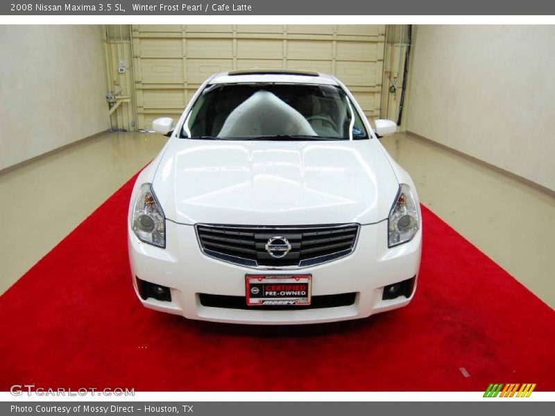 Winter Frost Pearl / Cafe Latte 2008 Nissan Maxima 3.5 SL