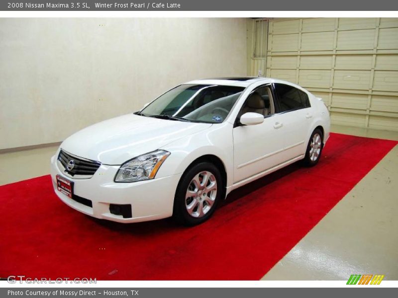 Winter Frost Pearl / Cafe Latte 2008 Nissan Maxima 3.5 SL