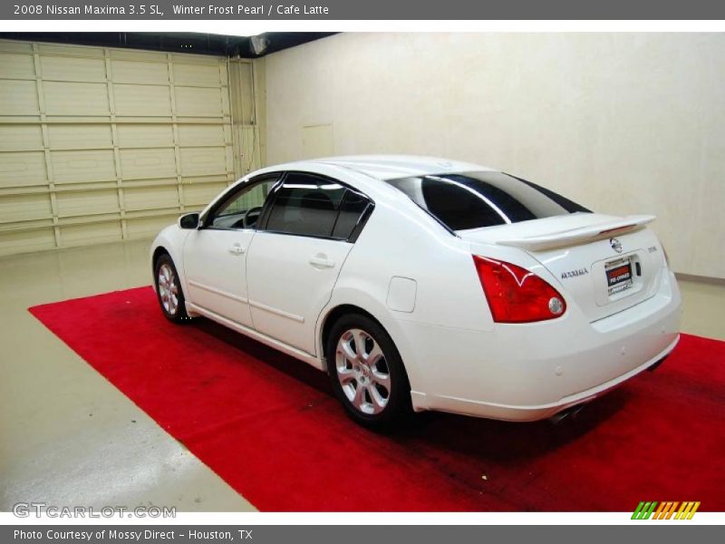 Winter Frost Pearl / Cafe Latte 2008 Nissan Maxima 3.5 SL