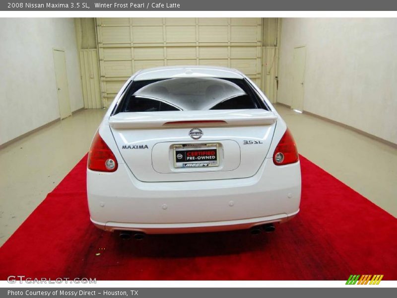 Winter Frost Pearl / Cafe Latte 2008 Nissan Maxima 3.5 SL