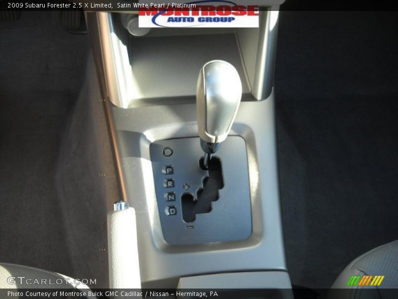 Satin White Pearl / Platinum 2009 Subaru Forester 2.5 X Limited