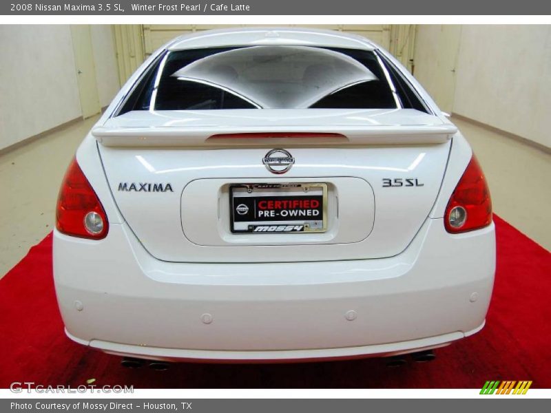 Winter Frost Pearl / Cafe Latte 2008 Nissan Maxima 3.5 SL