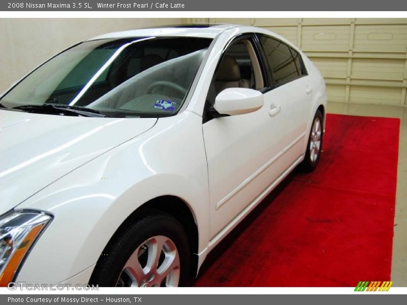 Winter Frost Pearl / Cafe Latte 2008 Nissan Maxima 3.5 SL