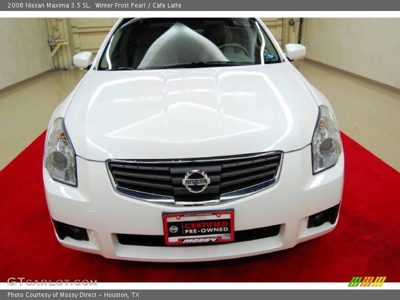 Winter Frost Pearl / Cafe Latte 2008 Nissan Maxima 3.5 SL