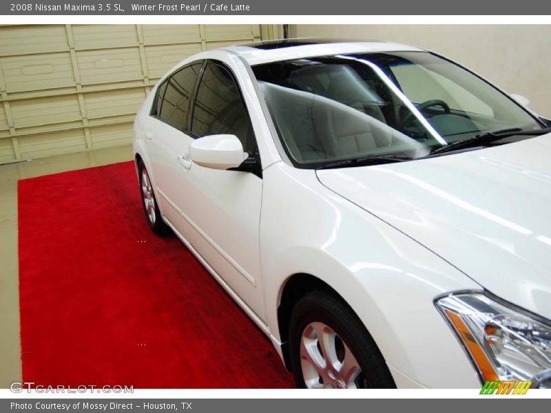 Winter Frost Pearl / Cafe Latte 2008 Nissan Maxima 3.5 SL
