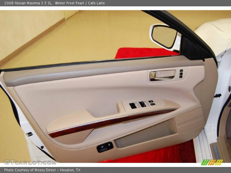 Winter Frost Pearl / Cafe Latte 2008 Nissan Maxima 3.5 SL