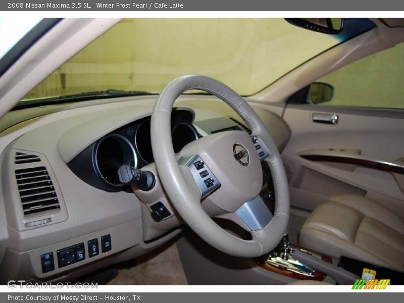 Winter Frost Pearl / Cafe Latte 2008 Nissan Maxima 3.5 SL