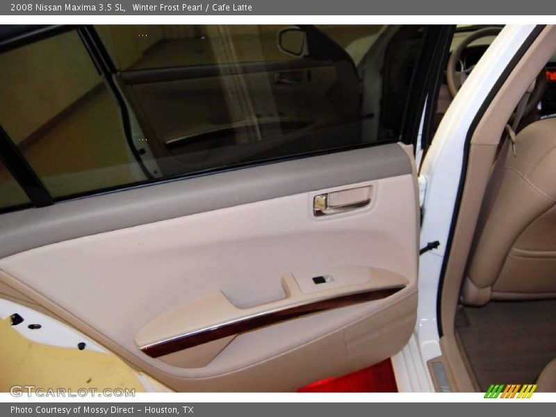 Winter Frost Pearl / Cafe Latte 2008 Nissan Maxima 3.5 SL