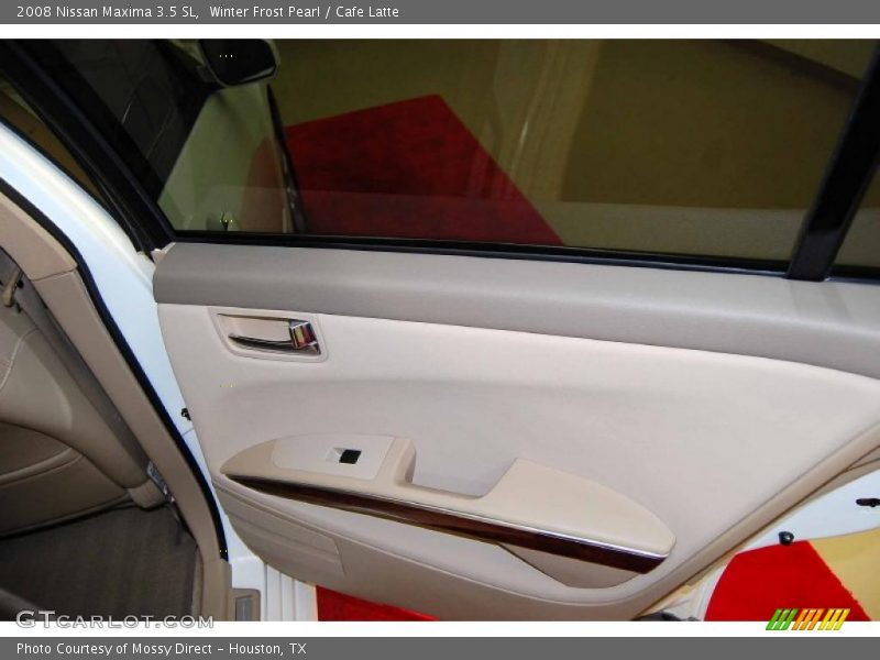Winter Frost Pearl / Cafe Latte 2008 Nissan Maxima 3.5 SL