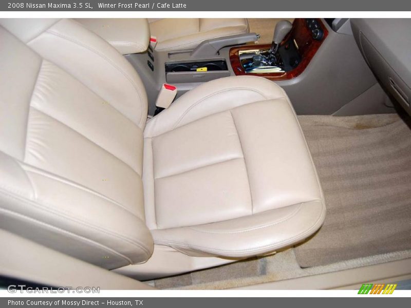 Winter Frost Pearl / Cafe Latte 2008 Nissan Maxima 3.5 SL