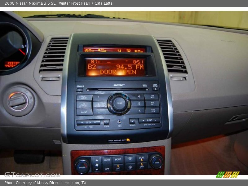 Winter Frost Pearl / Cafe Latte 2008 Nissan Maxima 3.5 SL
