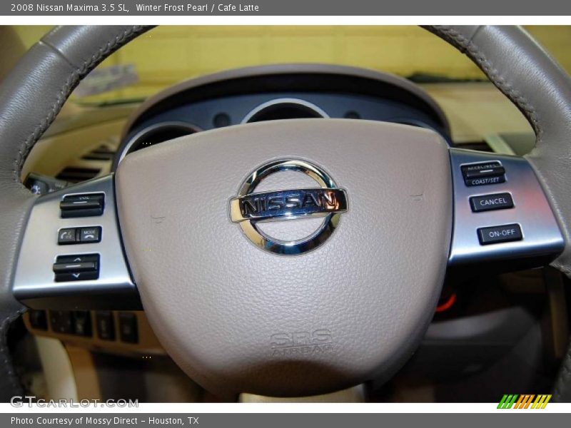 Winter Frost Pearl / Cafe Latte 2008 Nissan Maxima 3.5 SL