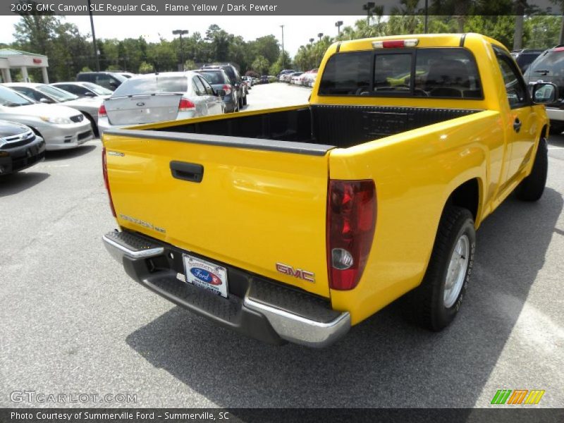 Flame Yellow / Dark Pewter 2005 GMC Canyon SLE Regular Cab
