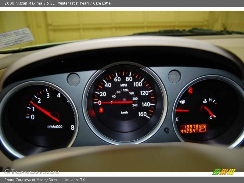 Winter Frost Pearl / Cafe Latte 2008 Nissan Maxima 3.5 SL