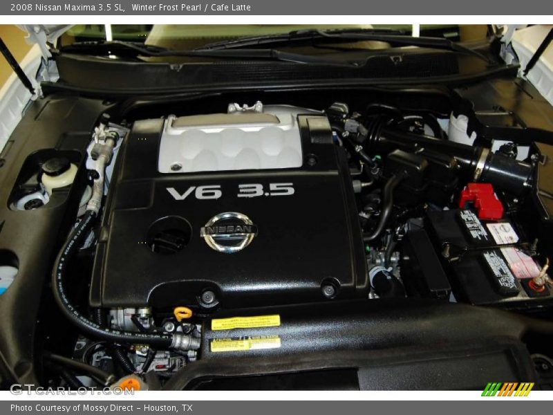 Winter Frost Pearl / Cafe Latte 2008 Nissan Maxima 3.5 SL