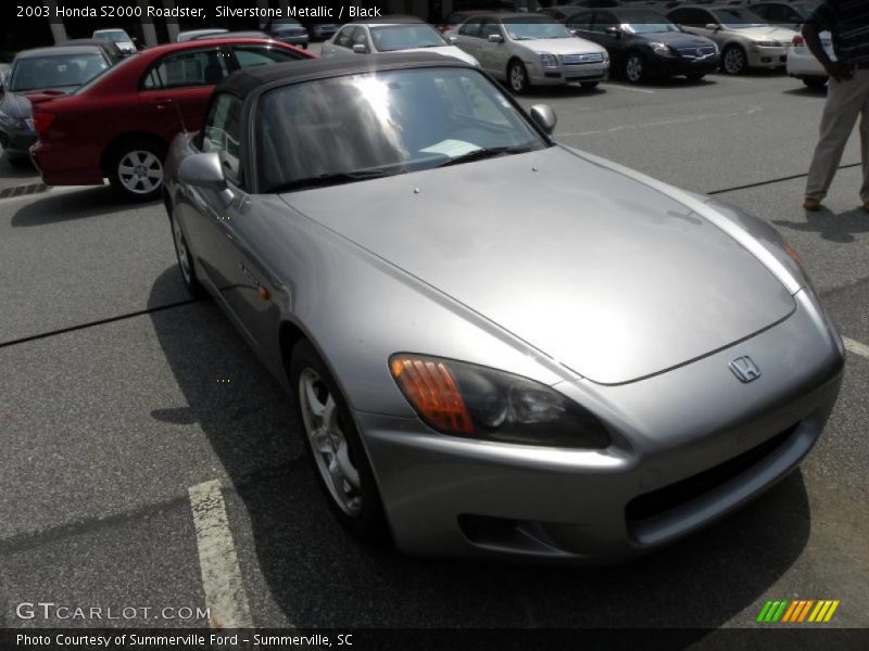 Silverstone Metallic / Black 2003 Honda S2000 Roadster