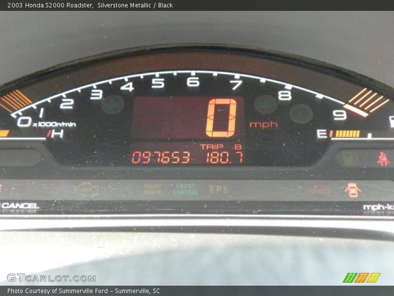 Silverstone Metallic / Black 2003 Honda S2000 Roadster