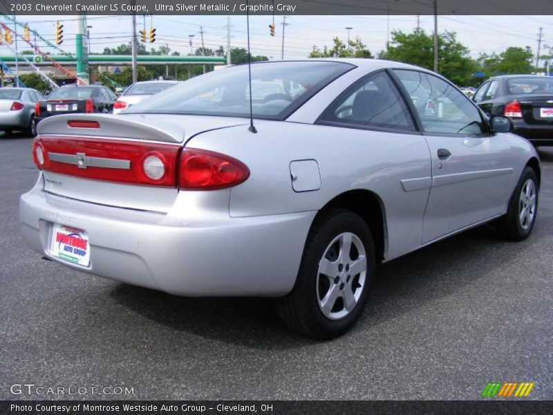 Ultra Silver Metallic / Graphite Gray 2003 Chevrolet Cavalier LS Coupe