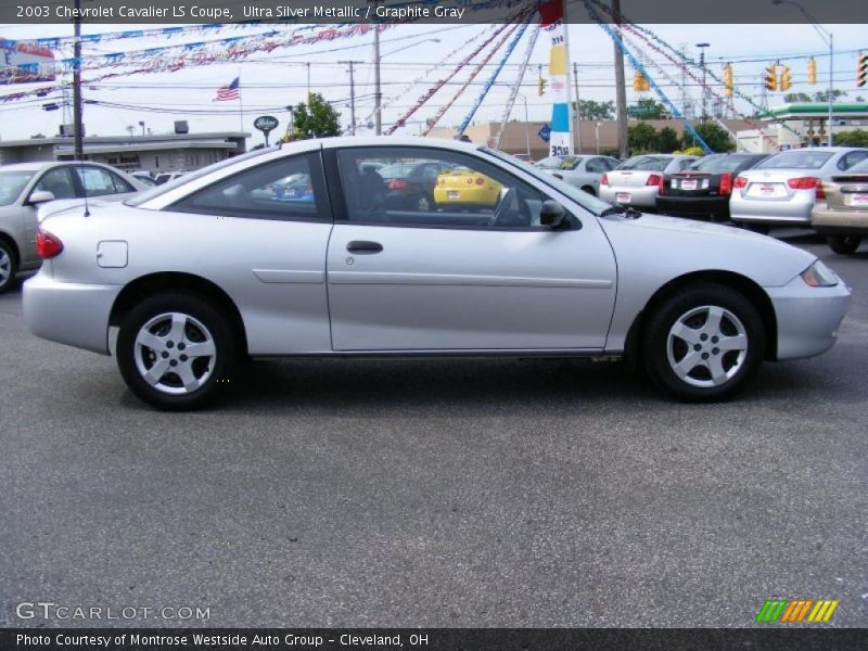 Ultra Silver Metallic / Graphite Gray 2003 Chevrolet Cavalier LS Coupe