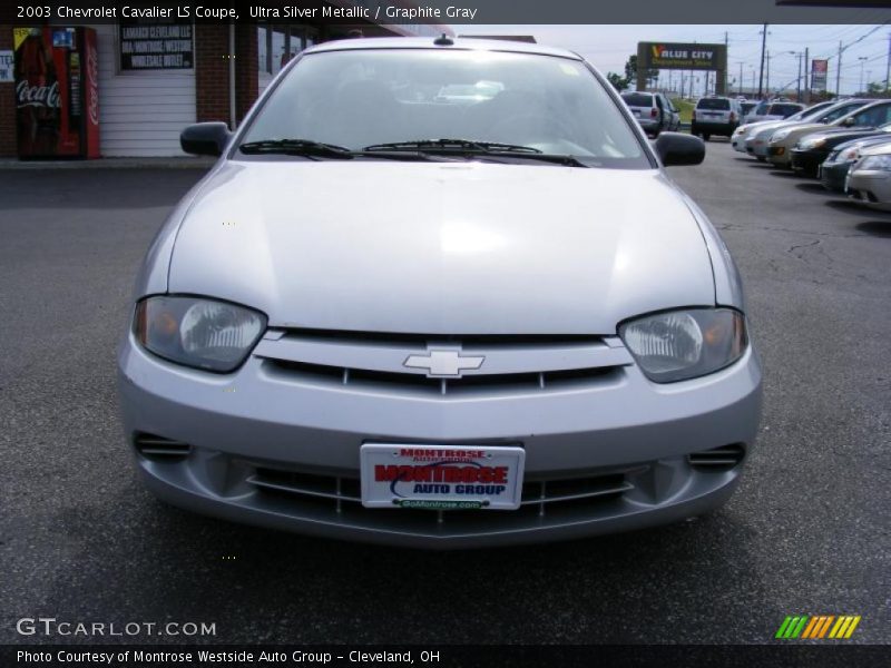 Ultra Silver Metallic / Graphite Gray 2003 Chevrolet Cavalier LS Coupe