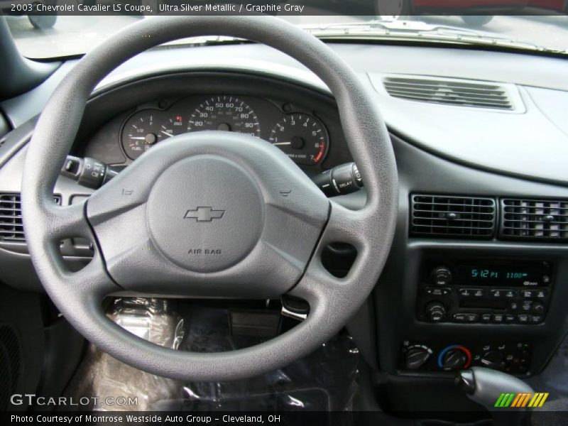 Ultra Silver Metallic / Graphite Gray 2003 Chevrolet Cavalier LS Coupe