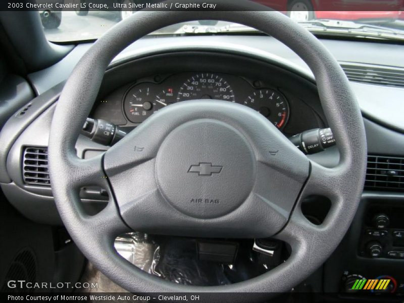 Ultra Silver Metallic / Graphite Gray 2003 Chevrolet Cavalier LS Coupe
