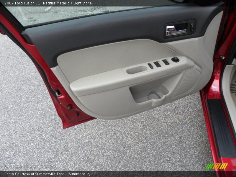 Redfire Metallic / Light Stone 2007 Ford Fusion SE