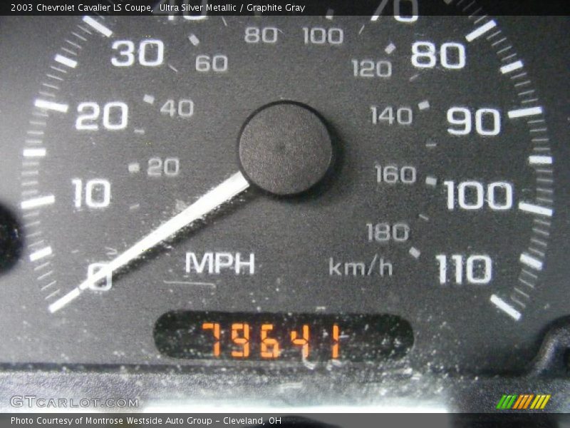 Ultra Silver Metallic / Graphite Gray 2003 Chevrolet Cavalier LS Coupe