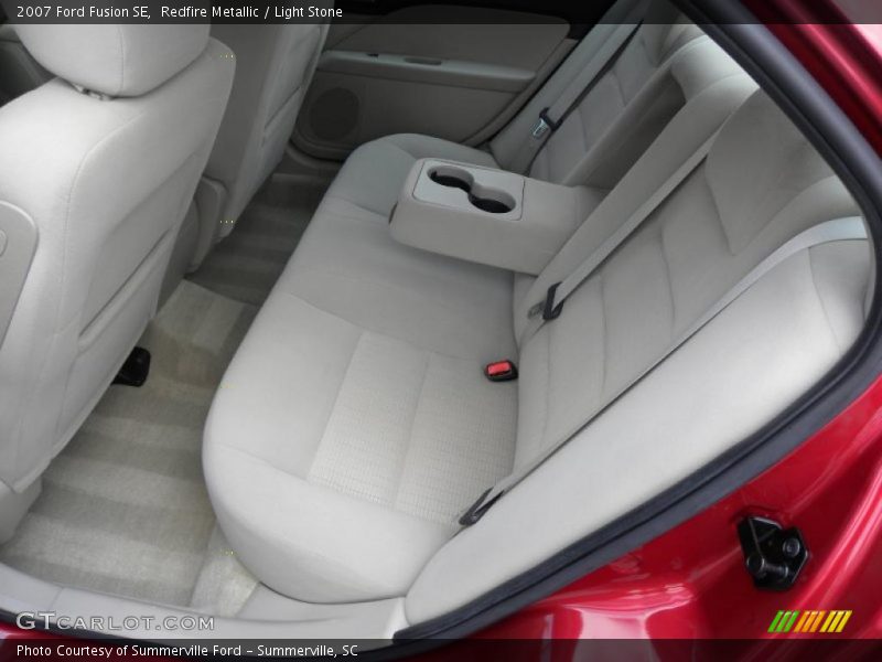 Redfire Metallic / Light Stone 2007 Ford Fusion SE