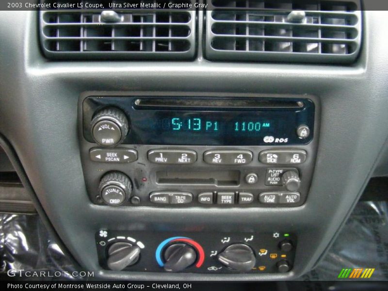 Ultra Silver Metallic / Graphite Gray 2003 Chevrolet Cavalier LS Coupe