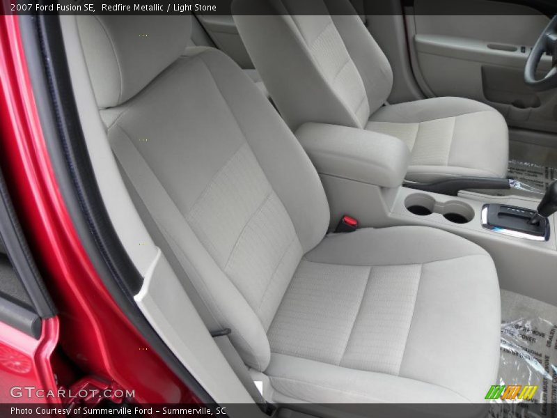 Redfire Metallic / Light Stone 2007 Ford Fusion SE