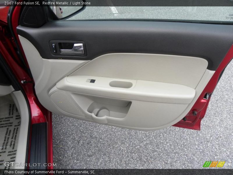Redfire Metallic / Light Stone 2007 Ford Fusion SE