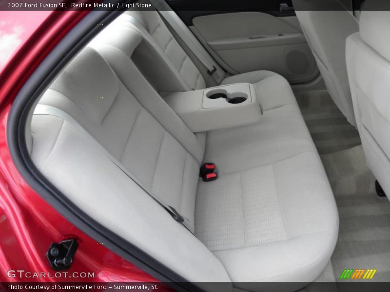 Redfire Metallic / Light Stone 2007 Ford Fusion SE