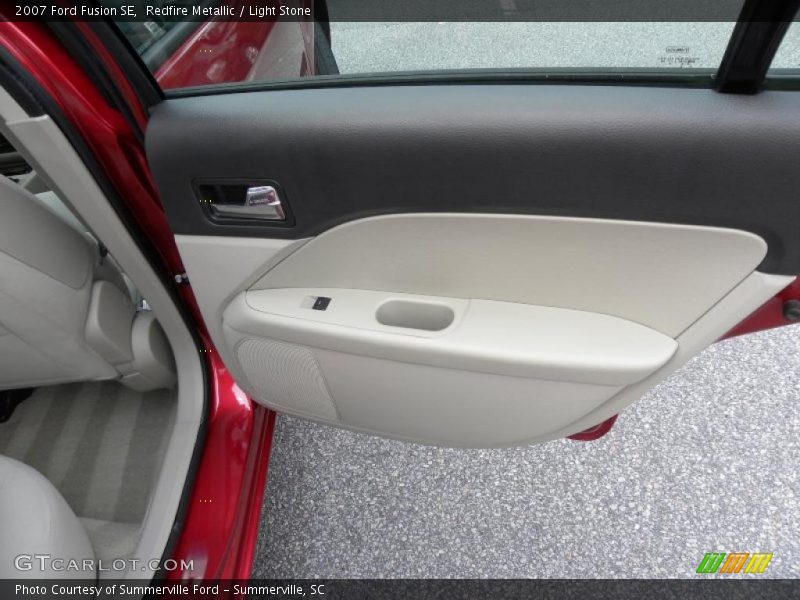 Redfire Metallic / Light Stone 2007 Ford Fusion SE