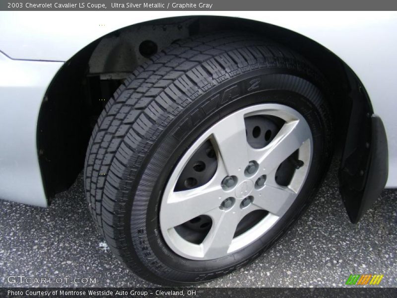 Ultra Silver Metallic / Graphite Gray 2003 Chevrolet Cavalier LS Coupe