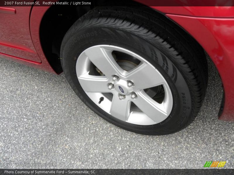 Redfire Metallic / Light Stone 2007 Ford Fusion SE
