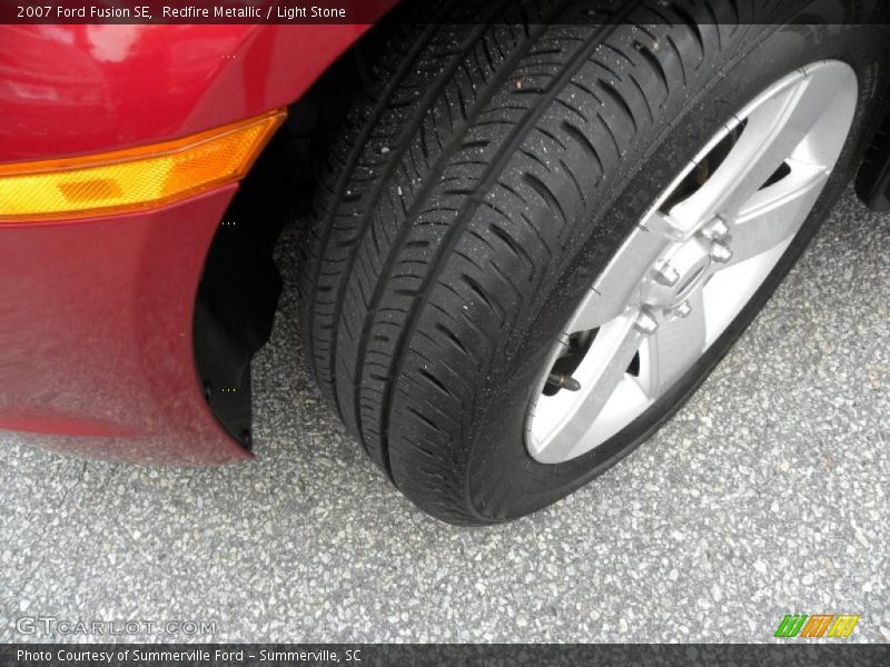 Redfire Metallic / Light Stone 2007 Ford Fusion SE
