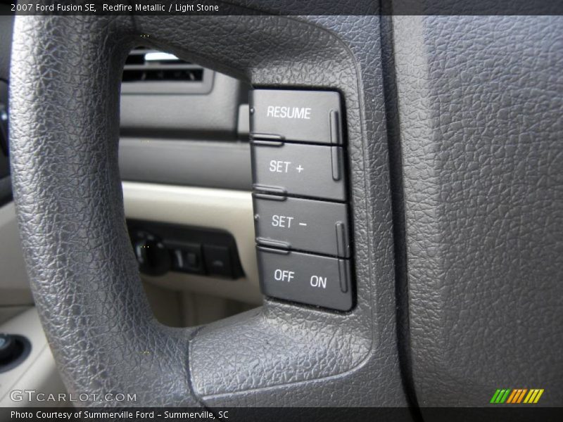 Redfire Metallic / Light Stone 2007 Ford Fusion SE