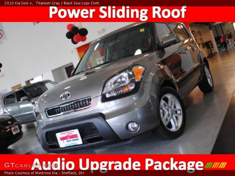 Titanium Gray / Black Soul Logo Cloth 2010 Kia Soul +