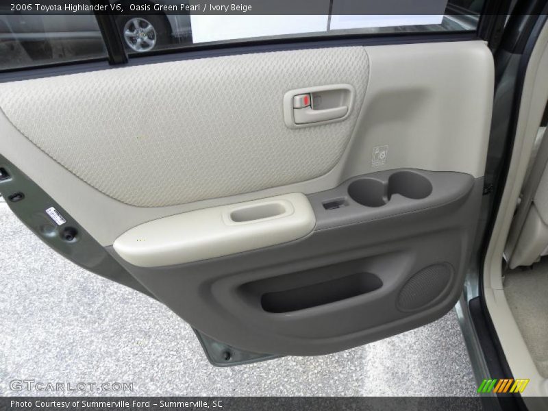 Oasis Green Pearl / Ivory Beige 2006 Toyota Highlander V6