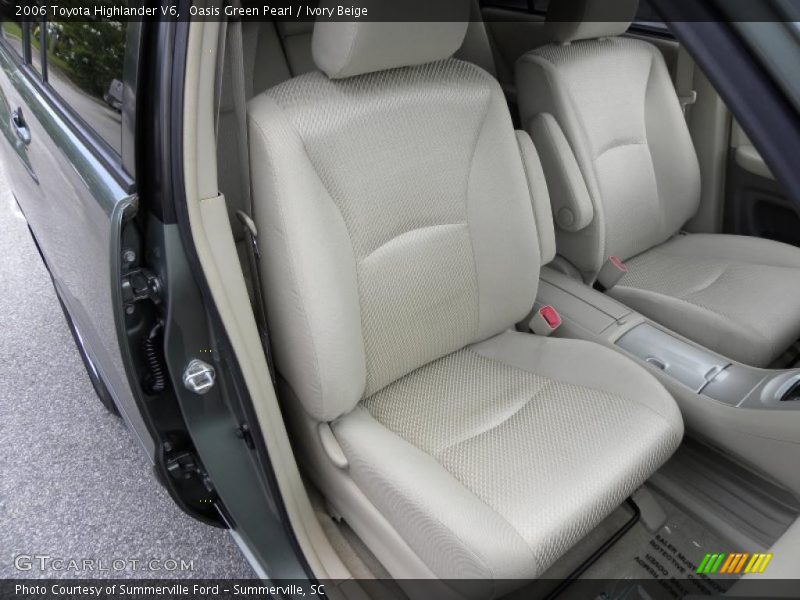 Oasis Green Pearl / Ivory Beige 2006 Toyota Highlander V6