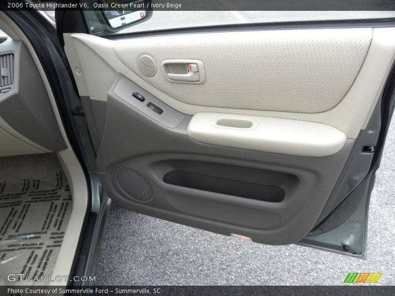 Oasis Green Pearl / Ivory Beige 2006 Toyota Highlander V6