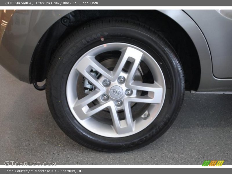 Titanium Gray / Black Soul Logo Cloth 2010 Kia Soul +