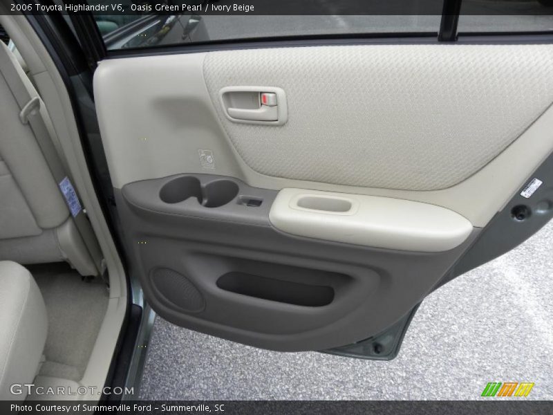 Oasis Green Pearl / Ivory Beige 2006 Toyota Highlander V6