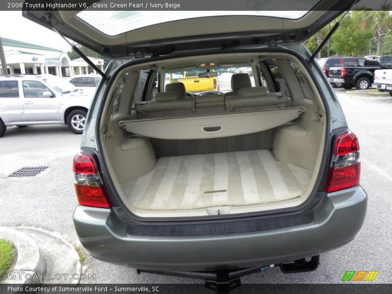 Oasis Green Pearl / Ivory Beige 2006 Toyota Highlander V6