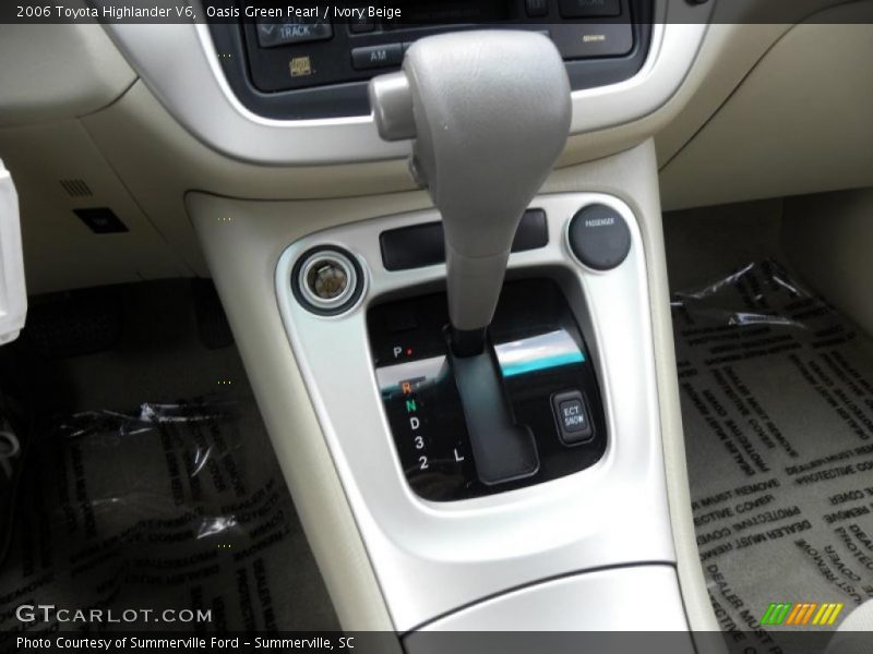 Oasis Green Pearl / Ivory Beige 2006 Toyota Highlander V6