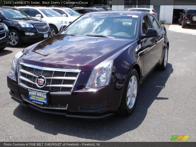 Black Cherry / Cashmere/Cocoa 2009 Cadillac CTS Sedan