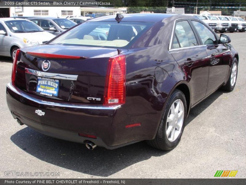 Black Cherry / Cashmere/Cocoa 2009 Cadillac CTS Sedan